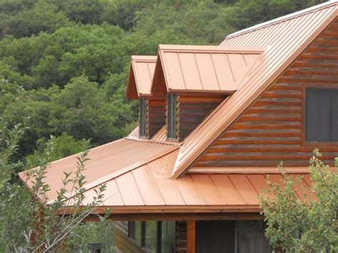 houses with copper colored metal roofing|metallic copper metal roof panel.